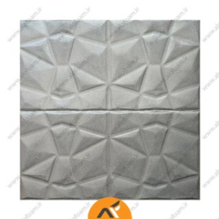 دیوارپوش فومی چند ضلعی سفید